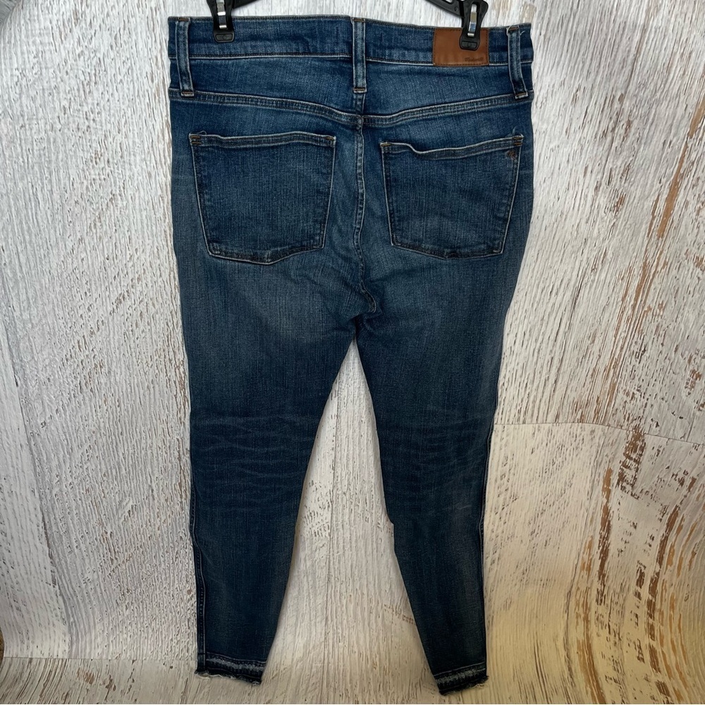 Madewell 9” High Rise Skinny Jeans Size 30 Dark Wash Stretch Denim Women’s - Picture 4 of 6